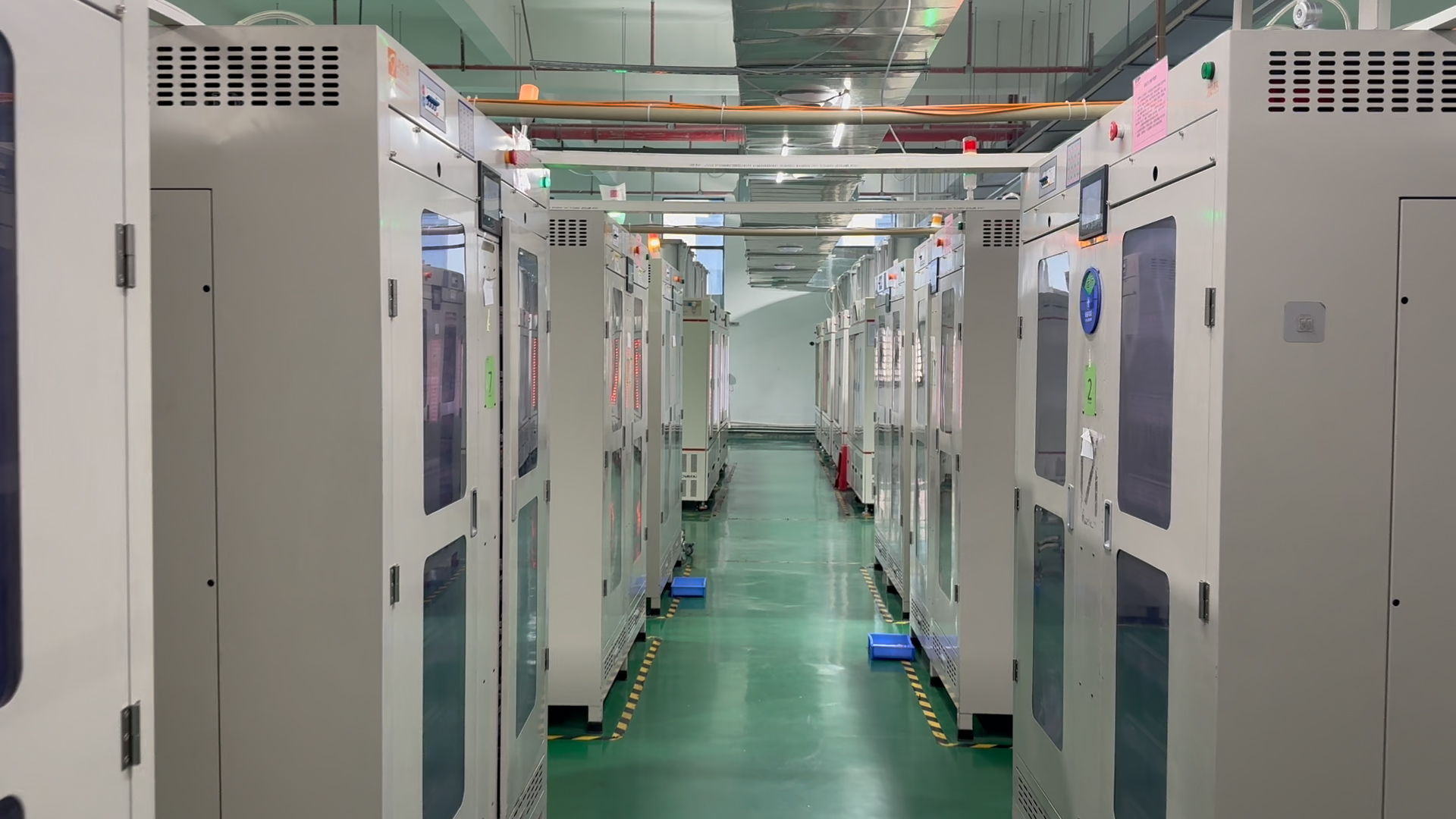 Battery formation and testing cabinet