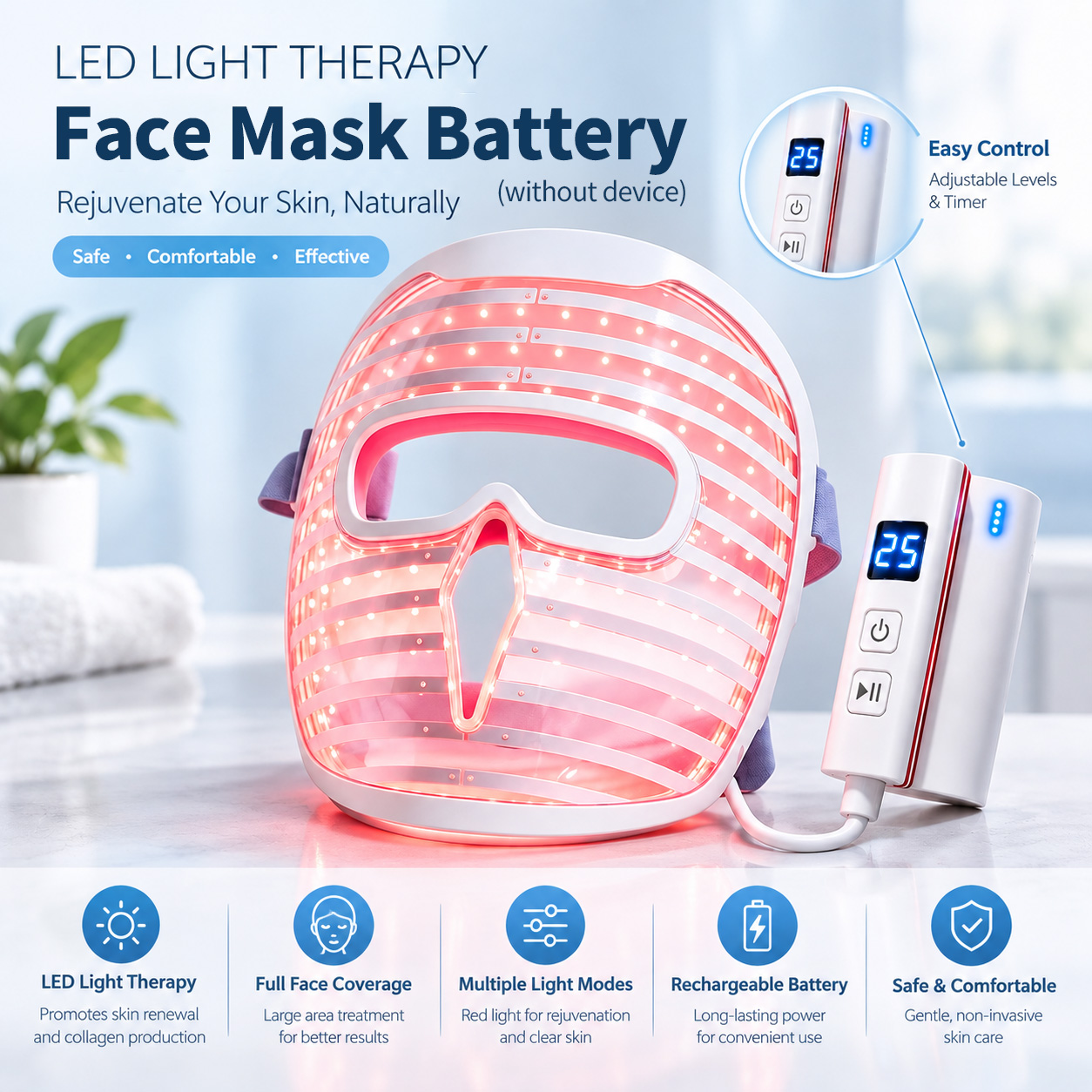 LED Light Therapy Battery LED Light Therapy Battery
