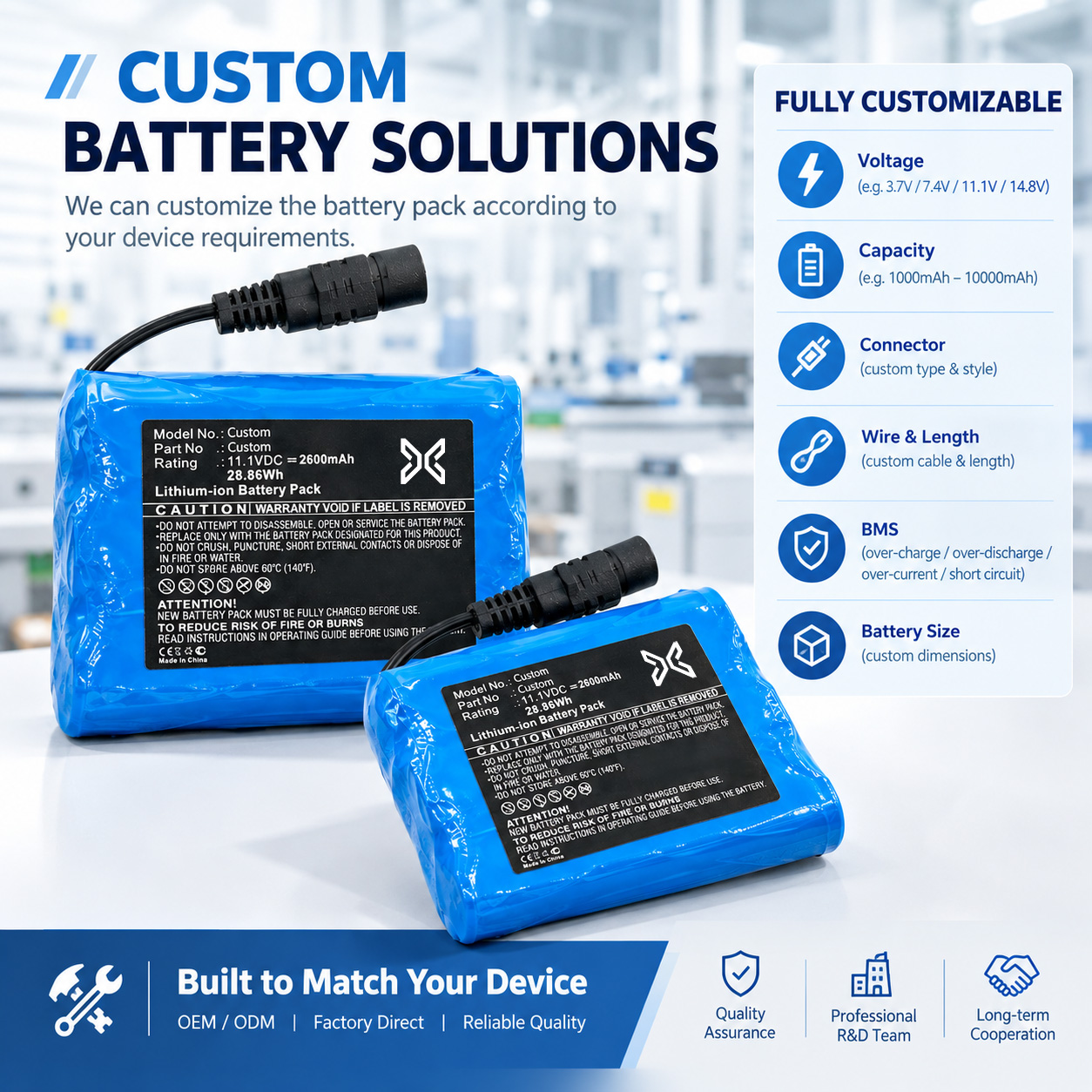 Custom Metal Detector Battery Pack Custom Metal Detector Battery Pack