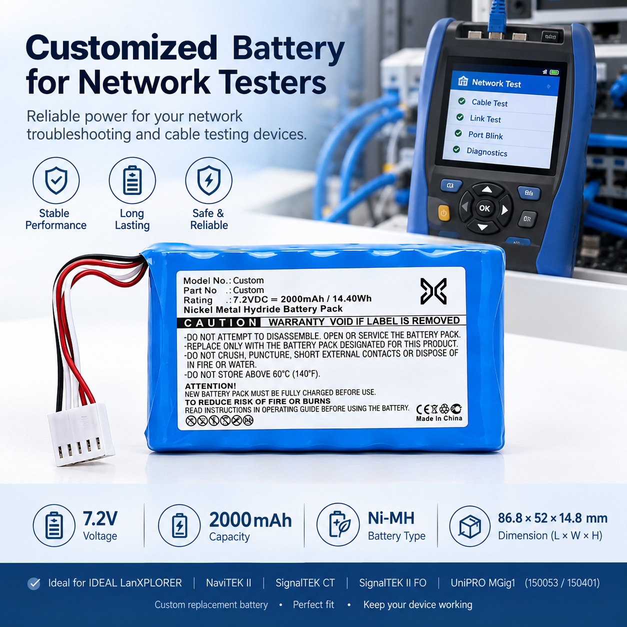 Custom Network Tester Battery Custom Network Tester Battery