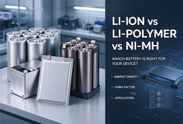 Li-Ion vs Li-Polymer vs Ni-MH: Which Battery Chemistry Is Right for Your Device?