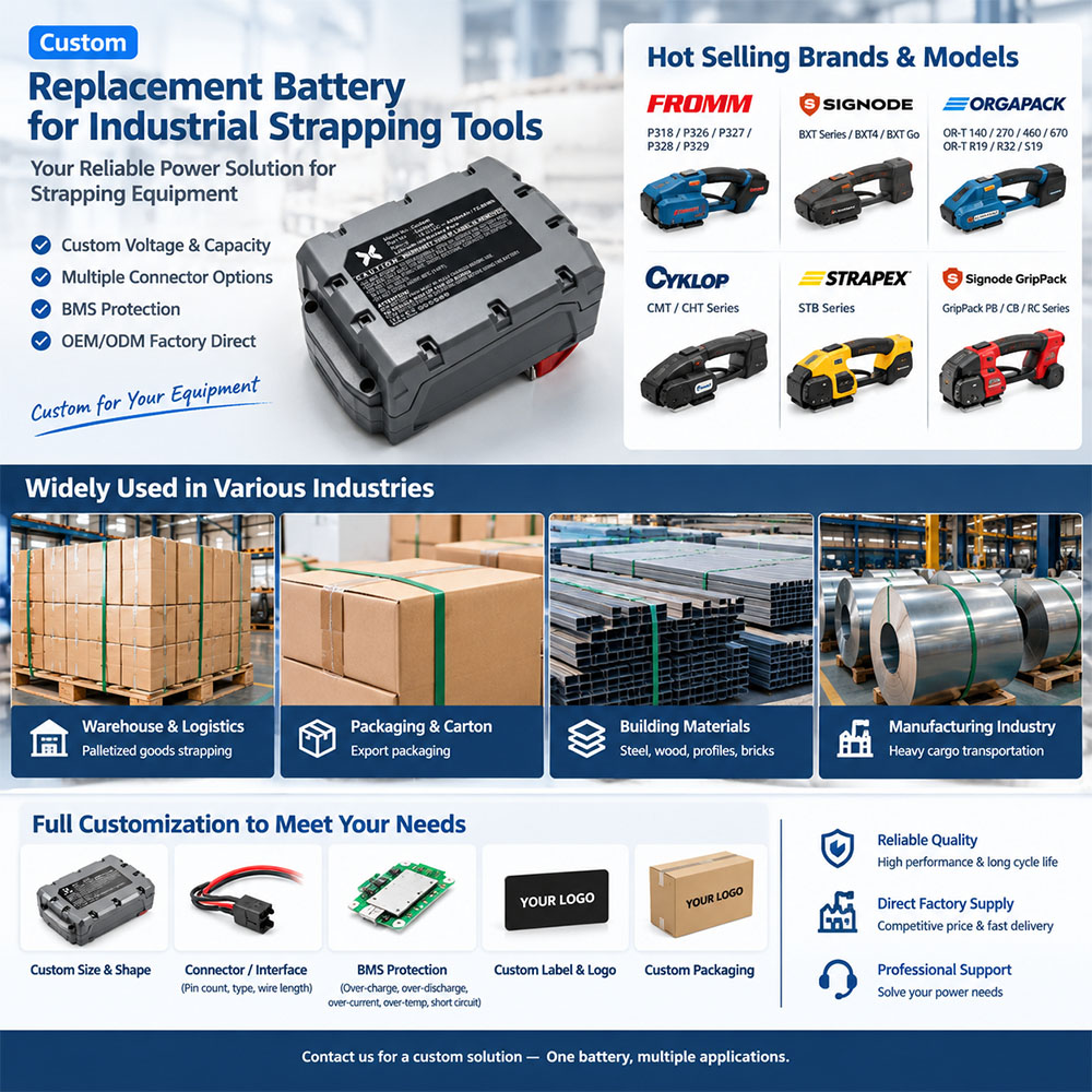 Industrial Strapping Tool Battery Industrial Strapping Tool Battery