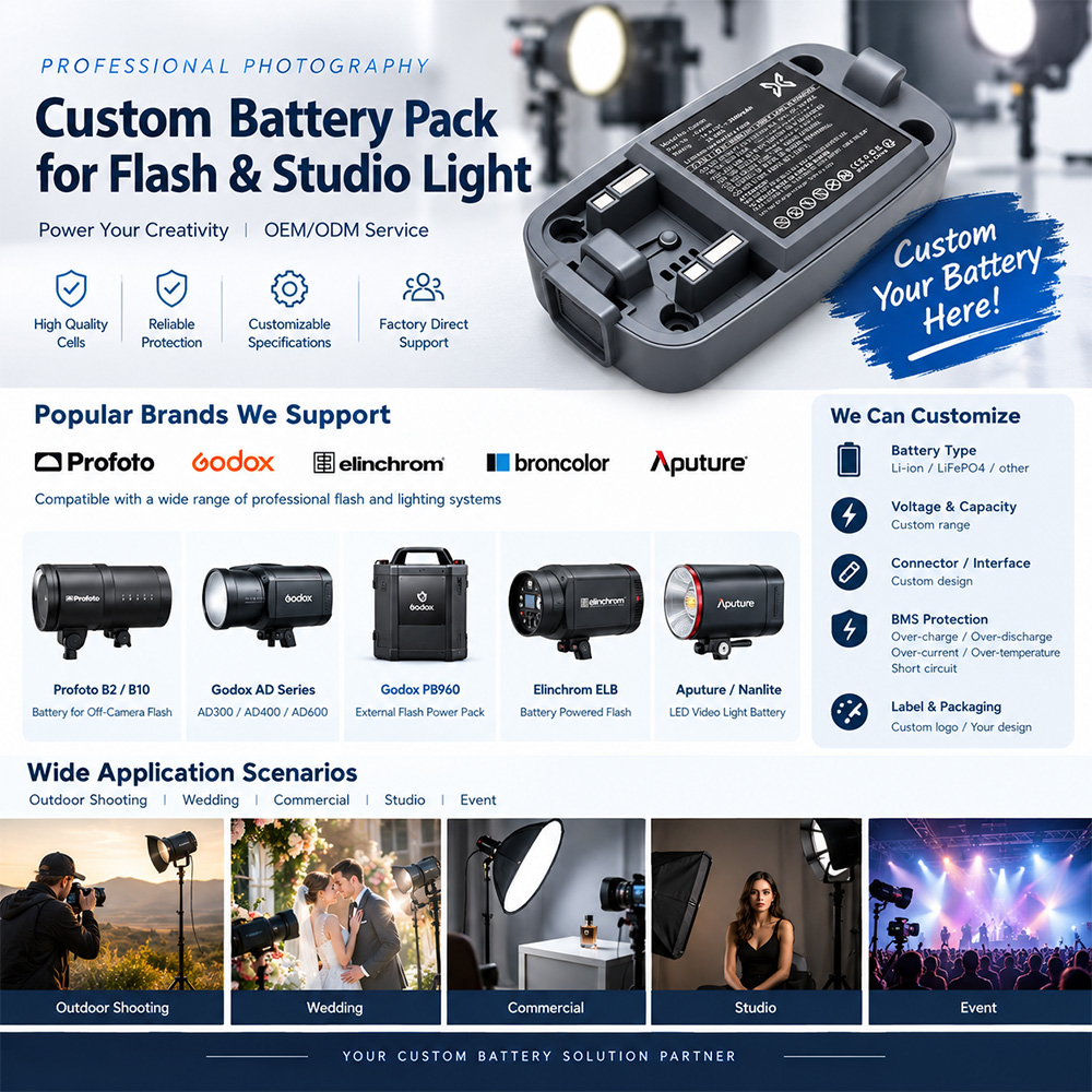 Professional Flash Battery Pack