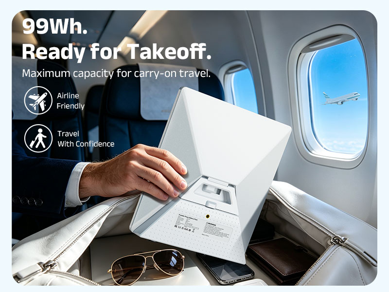 99Wh Starlink Mini battery for travel