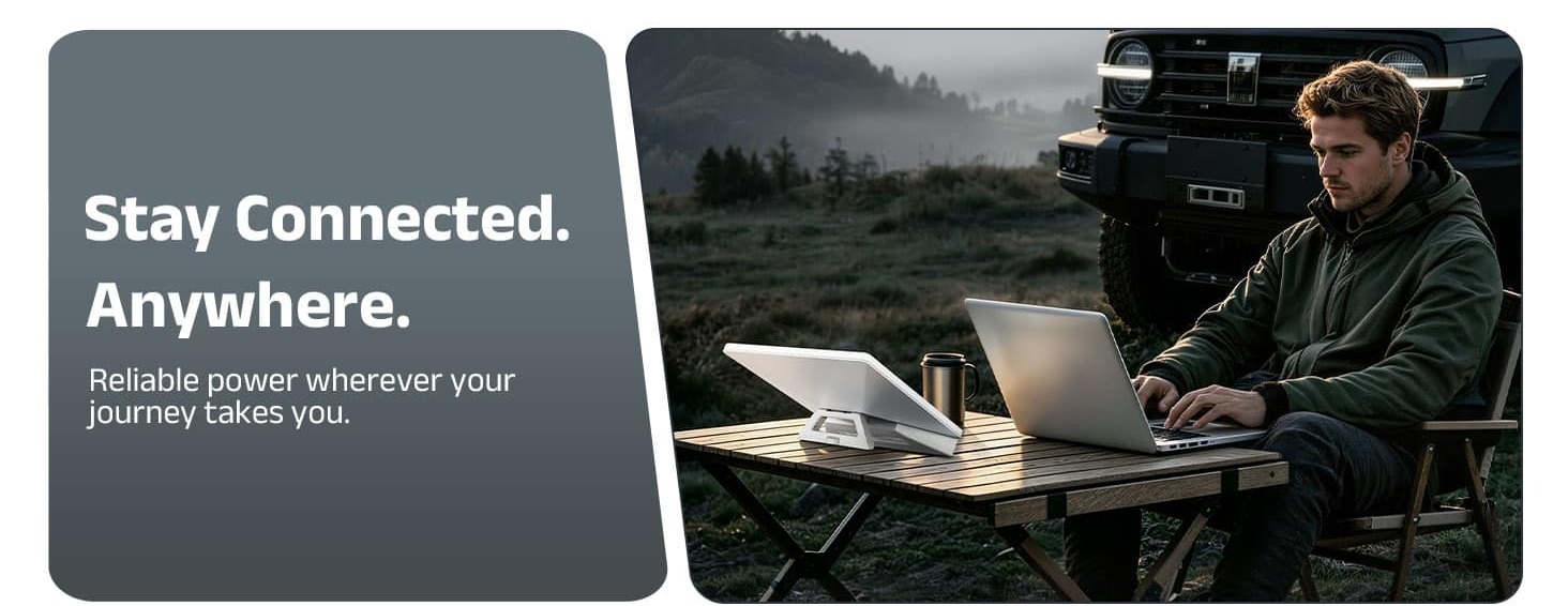 Starlink Mini portable battery for outdoor travel